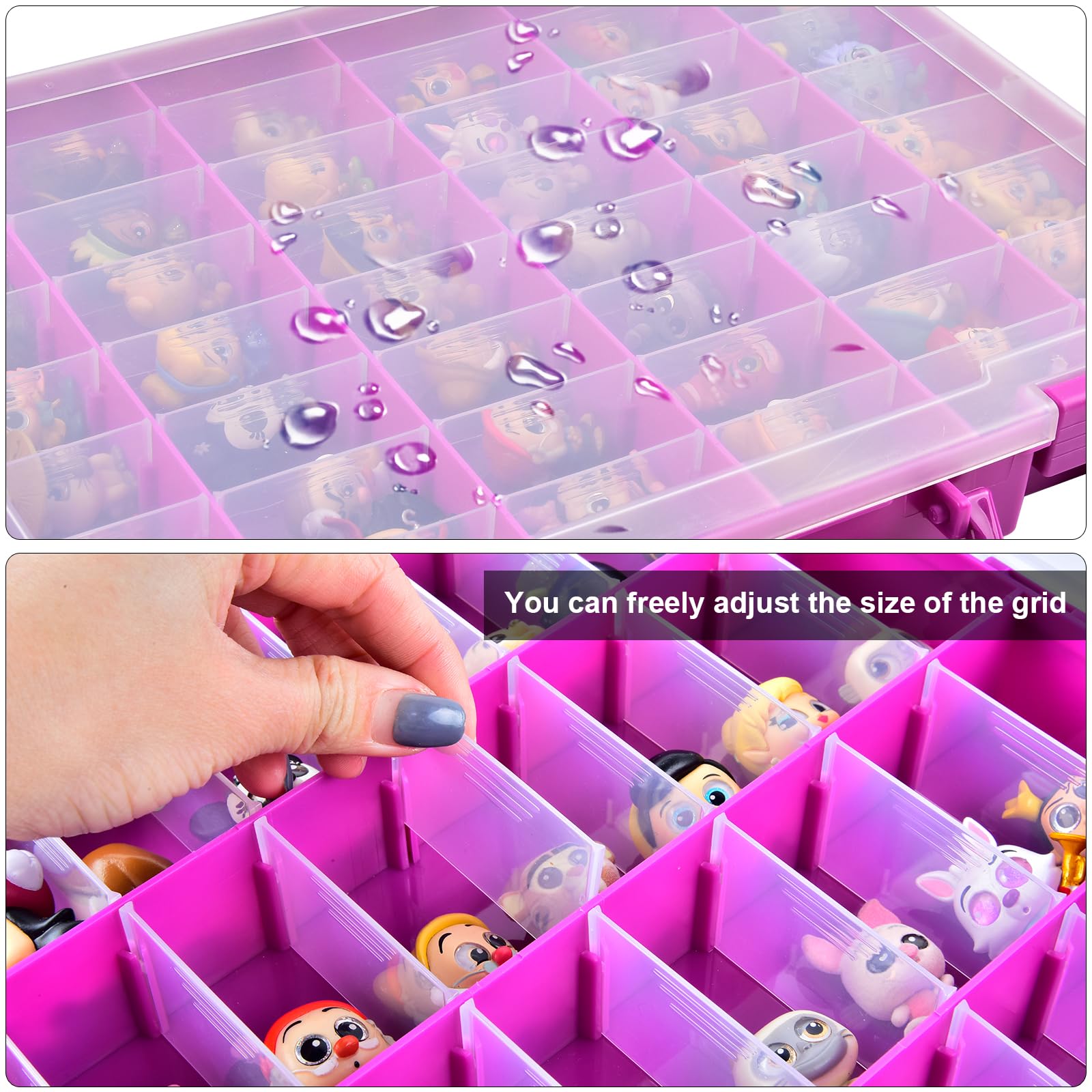 Xuerdon transparent display case allows contents to be seen clearly from outside.