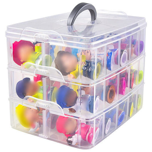 Xuerdon Fisher-Price Little People case front view for tidy figure storage
