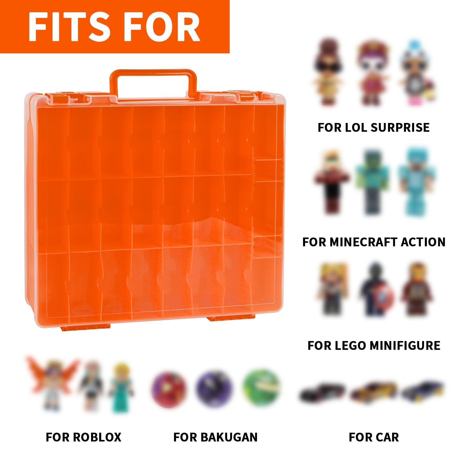 Xuerdon hot wheels display case highlighting organized 48 compartments during travel.