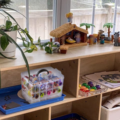 Xuerdon portable toy organizer ideal for classroom or home use