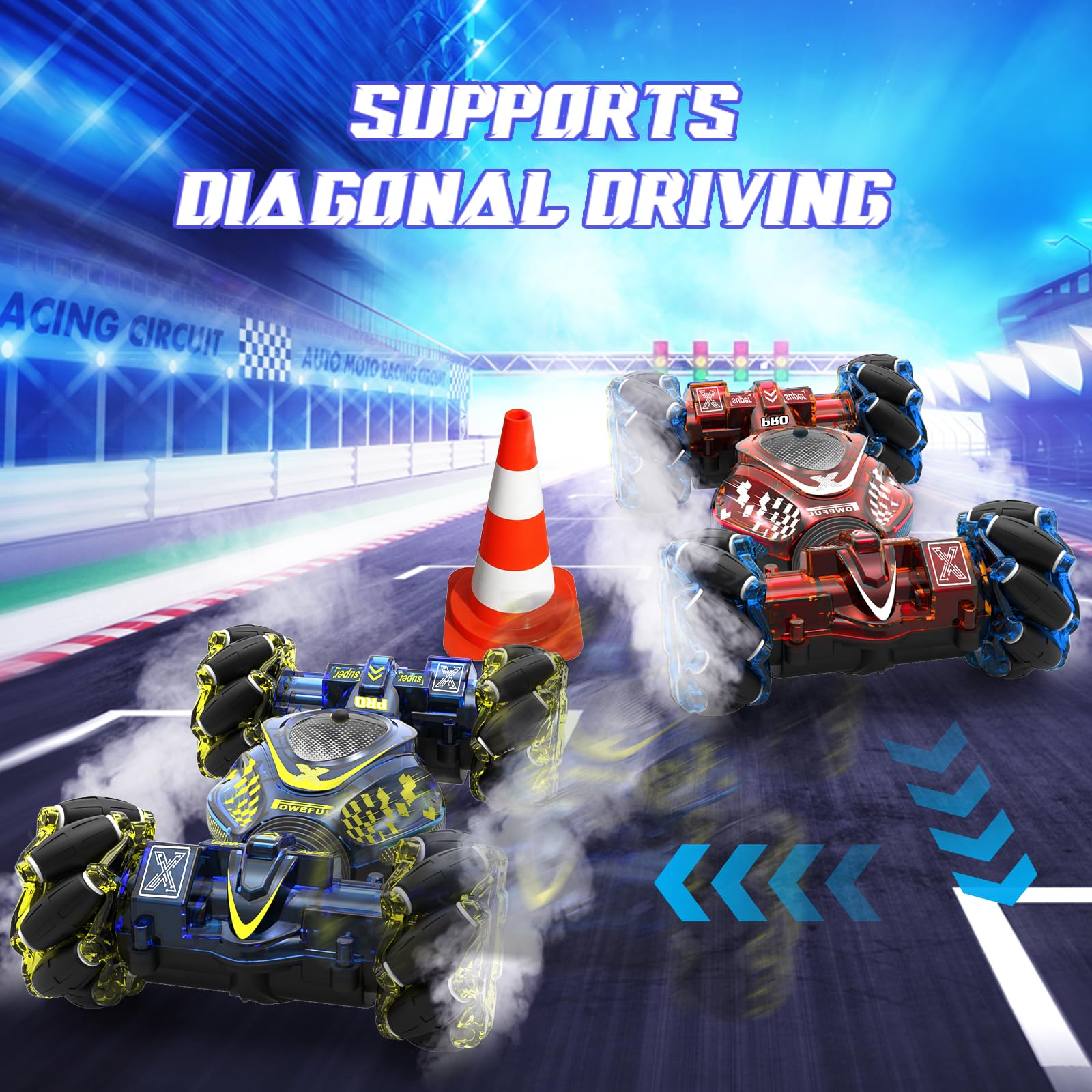XUERENTECH 2.4GHz RC transmission delivers responsive multiplayer play