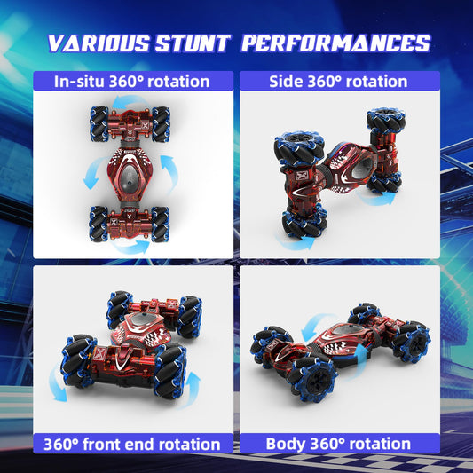 XUERENTECH 360-degree rotate off-road stunt car conquering terrain