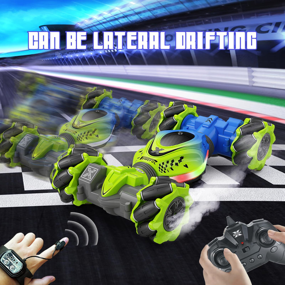 XUERENTECH Gesture RC Car gesture remote showing intuitive control