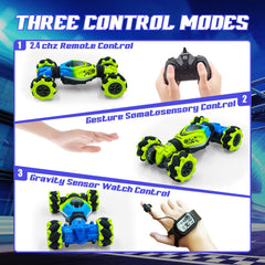 XUERENTECH Gesture RC Car with colorful LED lights for exciting evening play
