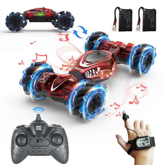 XUERENTECH remote control gesture sensor toy car in action for intuitive play