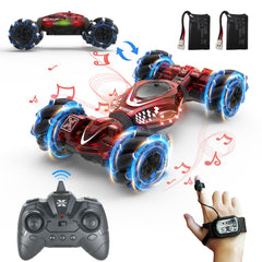 XUERENTECH remote control gesture sensor toy car in action for intuitive play