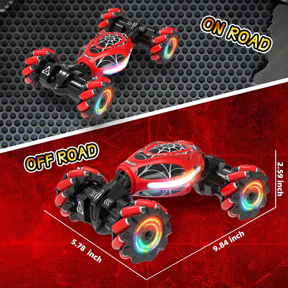 XUERENTECH Spider Gesture RC Car dual battery setup enables extended play sessions.