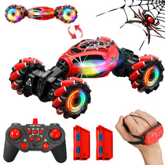 XUERENTECH Spider gesture-sensing RC car performs a dramatic spin for exciting play.