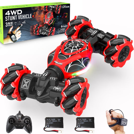 XUERENTECH Spider RC Car body tires and lights for dramatic night play.