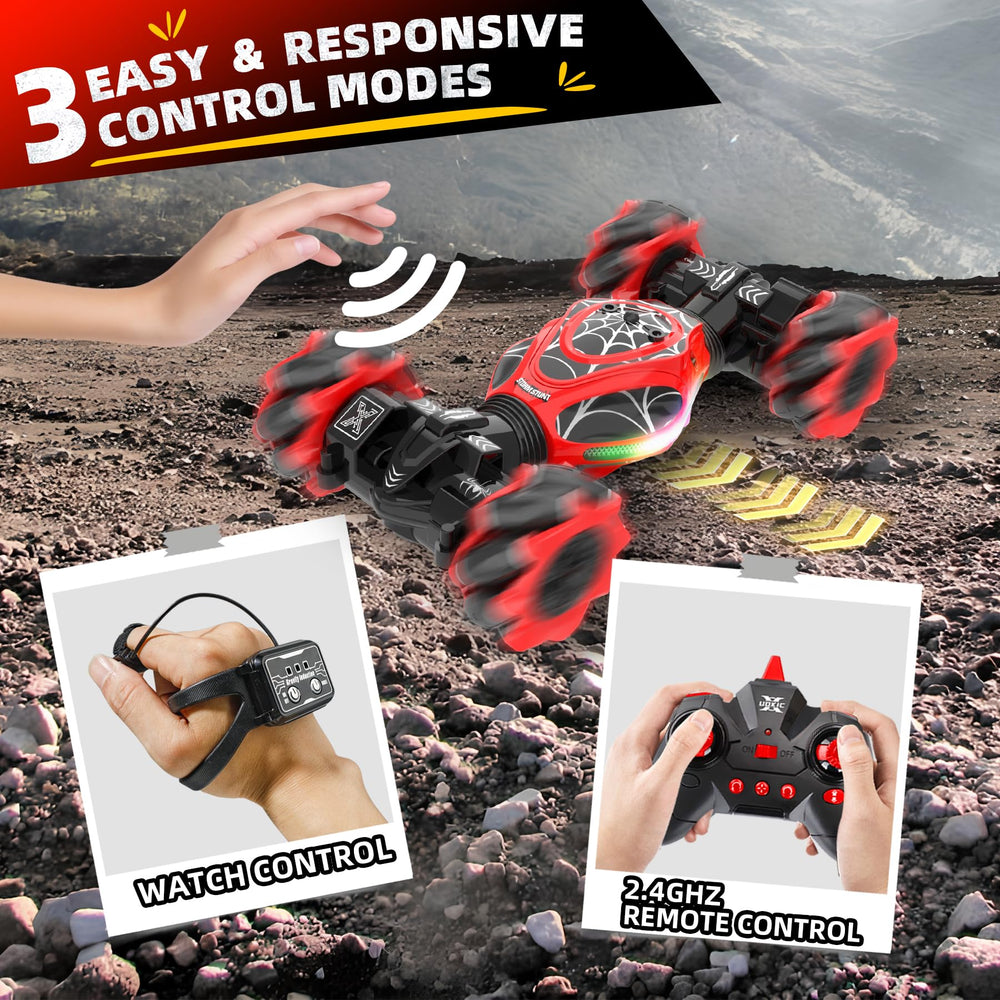XUERENTECH Spider RC Car gesture control in action for intuitive play.