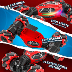 XUERENTECH Spider RC Car Mecanum wheels for smooth 360° drifts.