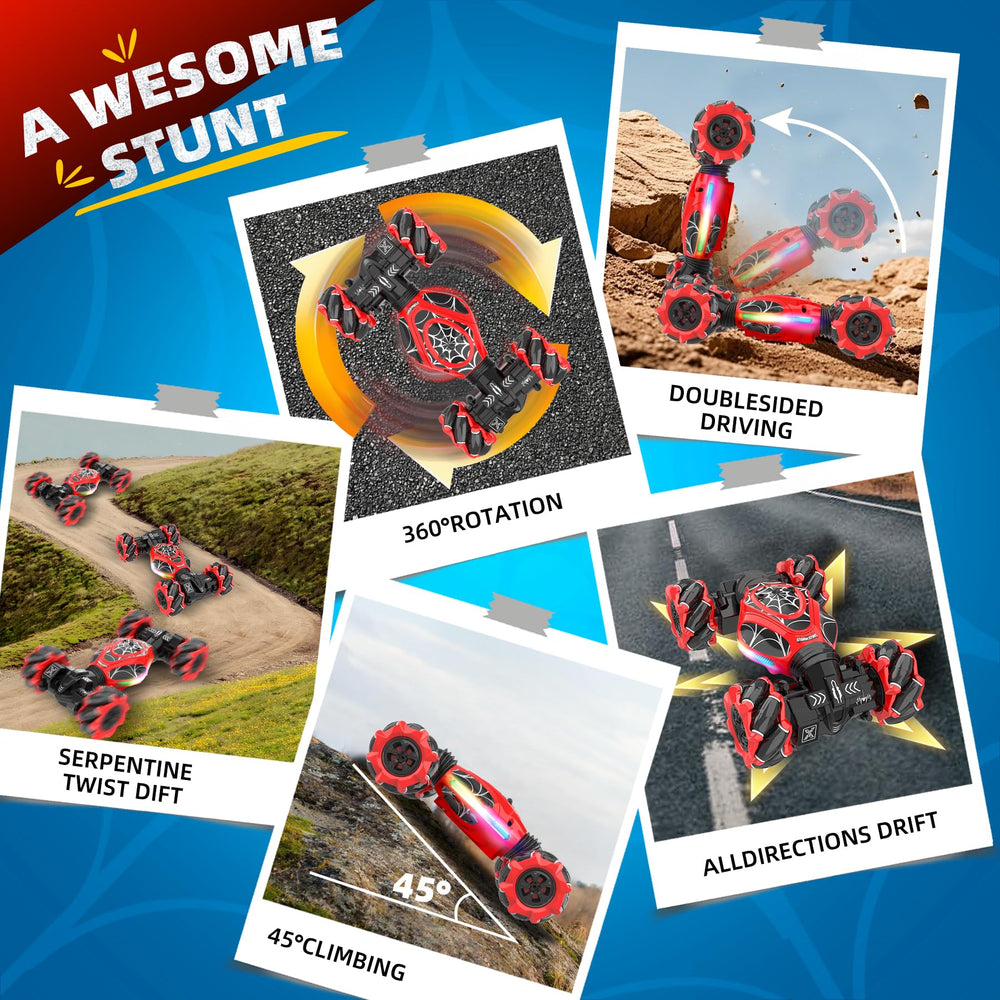 XUERENTECH Spider RC Car remote control for precise steering.