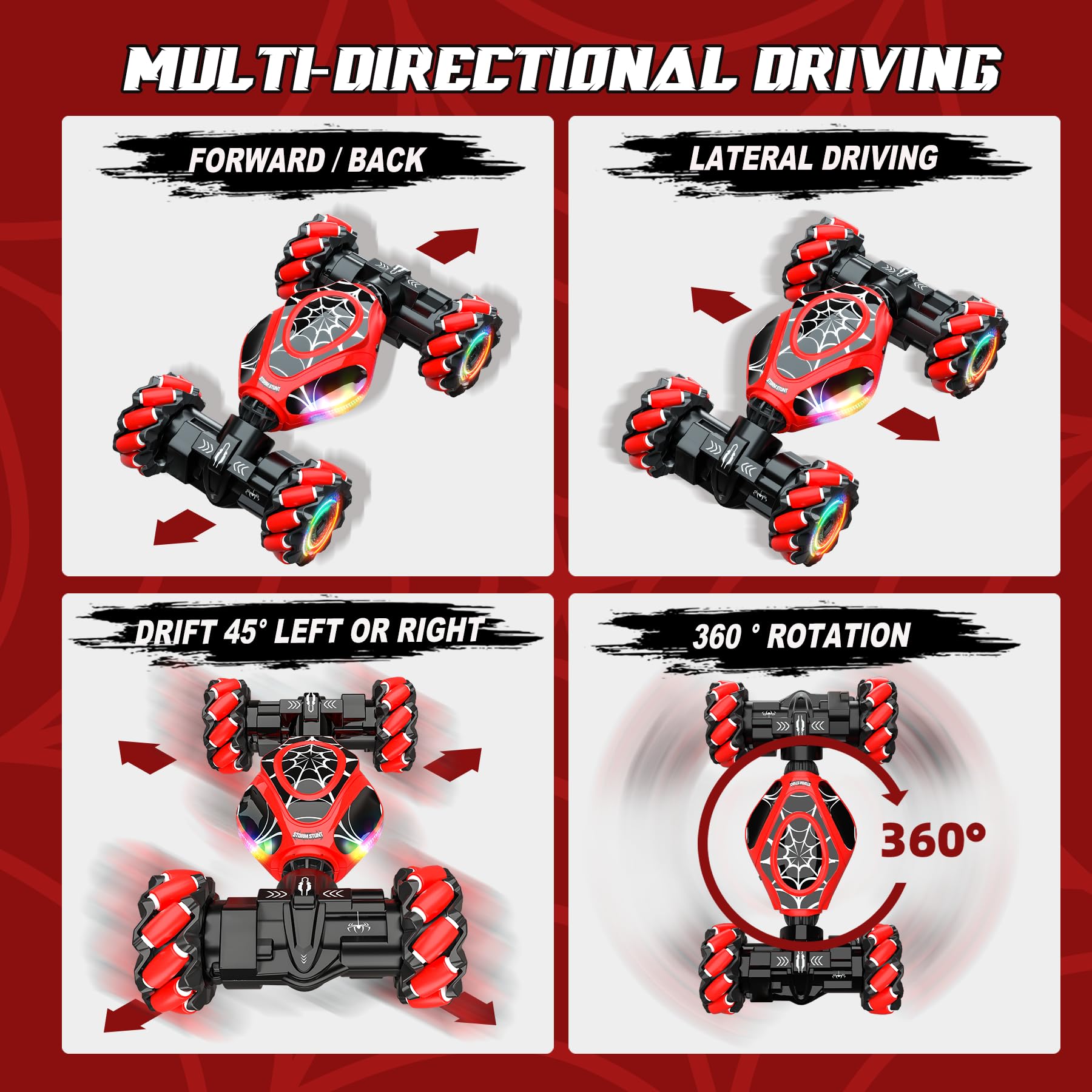 XUERENTECH Spider remote control action demonstrates precise indoor handling.