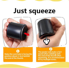 XUEVORIY pooter fart machine in use delivering instant prank sounds.