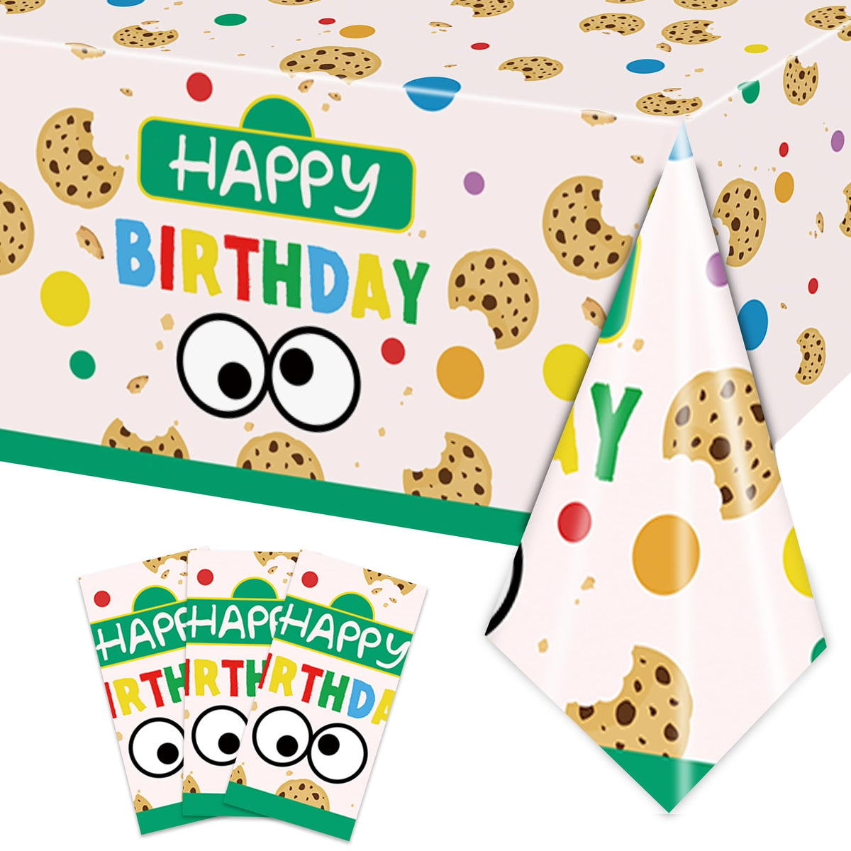 XueXiceili cookie theme tablecloth graphic design enhances party ambiance