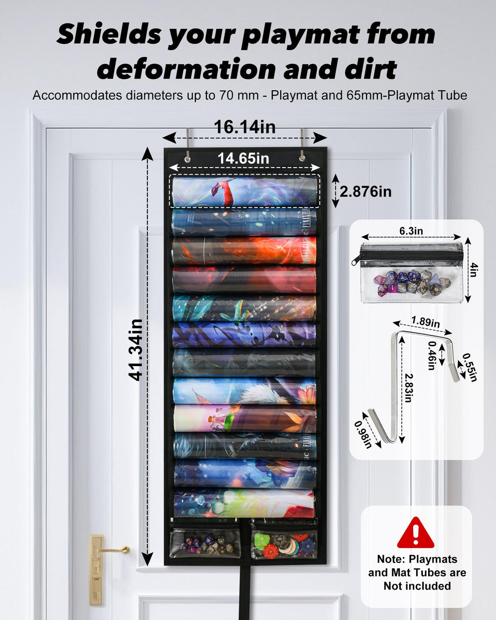 XUJKK PVC window provides easy visibility of stored mats.