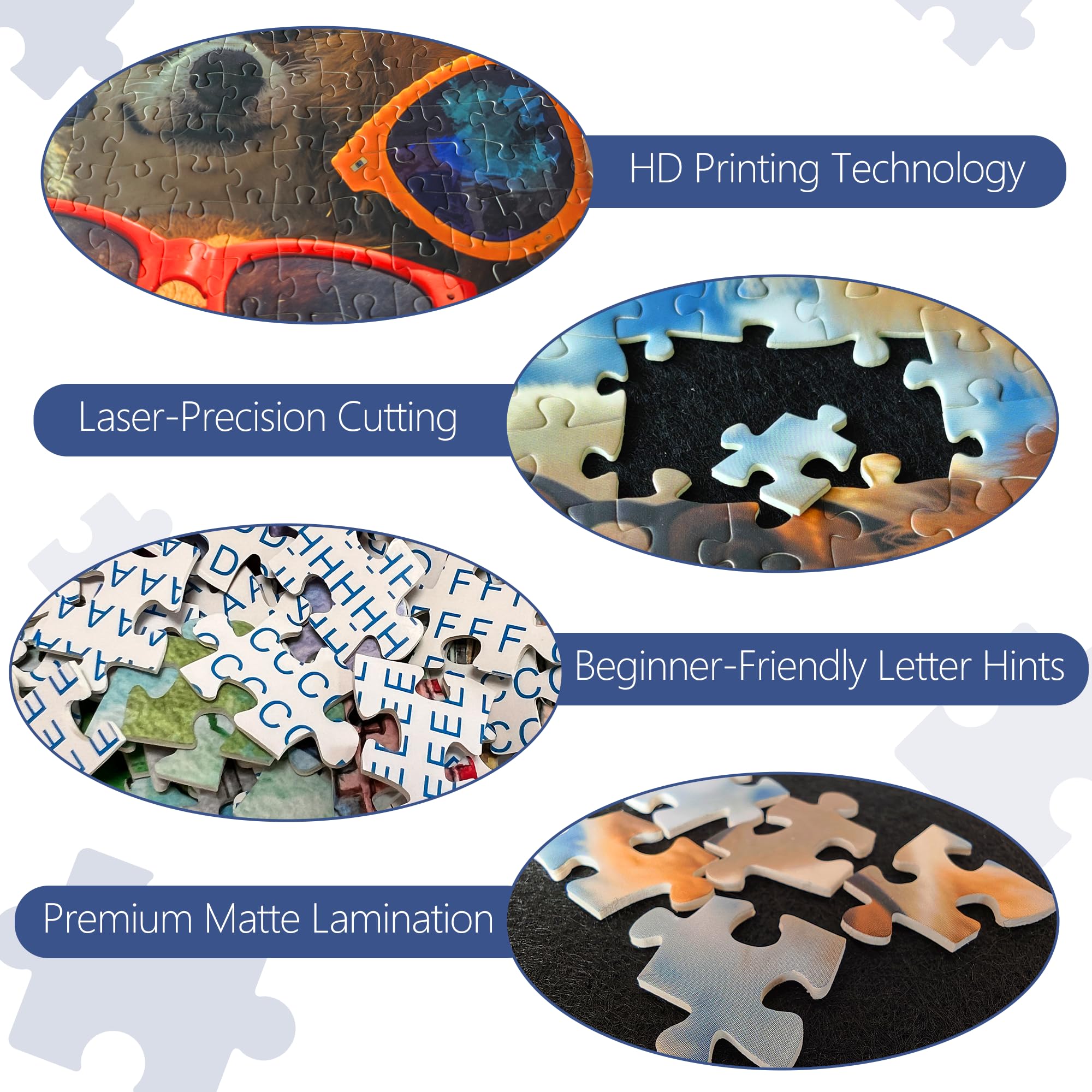 XURLEQ Dog Selfie Puzzle dog art detail highlights charm for focused assembly