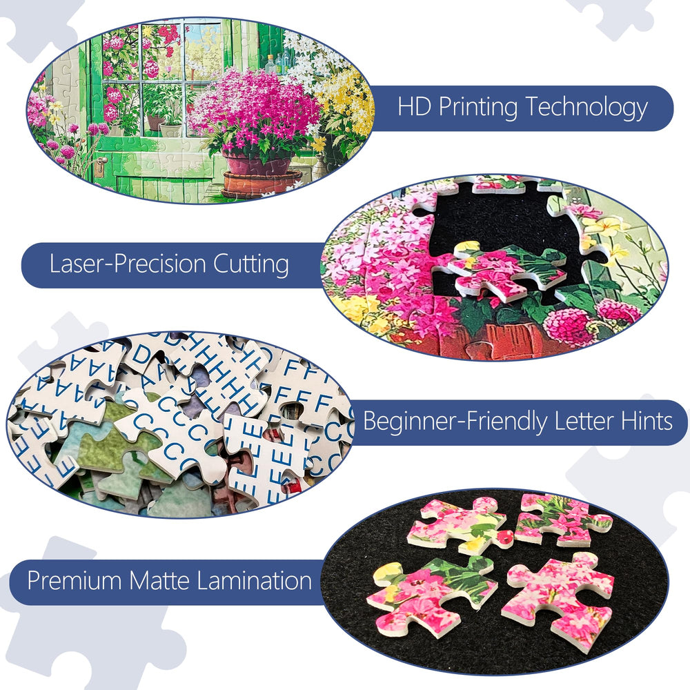 XURLEQ Garden Shed Puzzles design image features potting shed and greenhouse motif for immersive nights.
