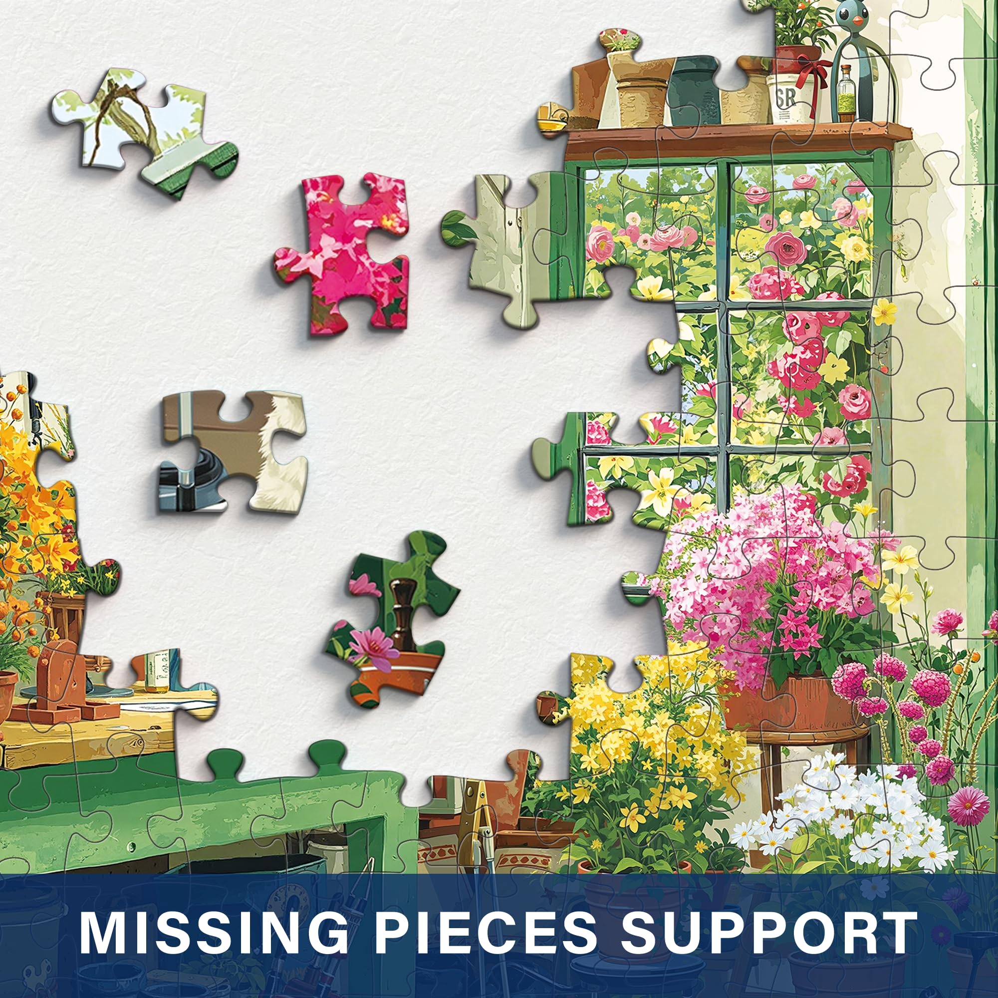 XURLEQ Garden Shed Puzzles guide-front image shows flexible play options for relaxed or challenging sessions.
