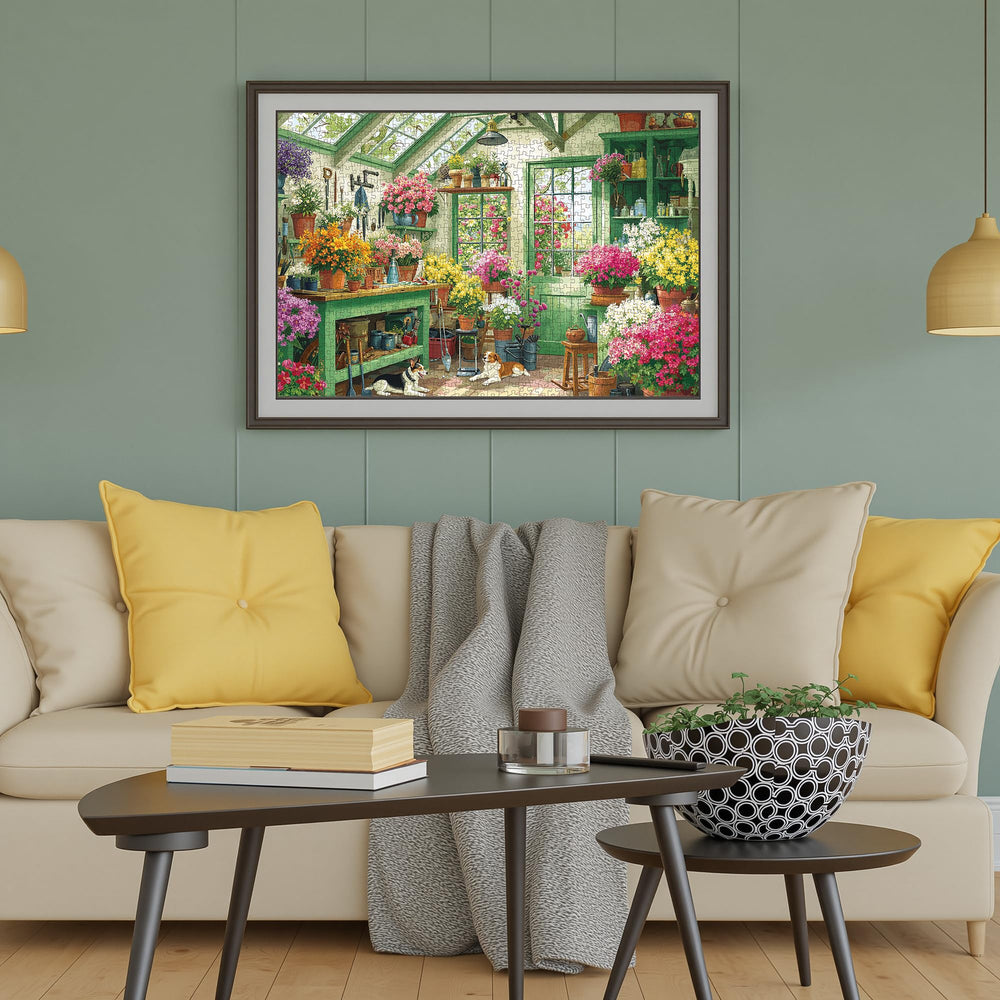 XURLEQ Garden Shed Puzzles matte finish close-up emphasizes premium texture and durability.