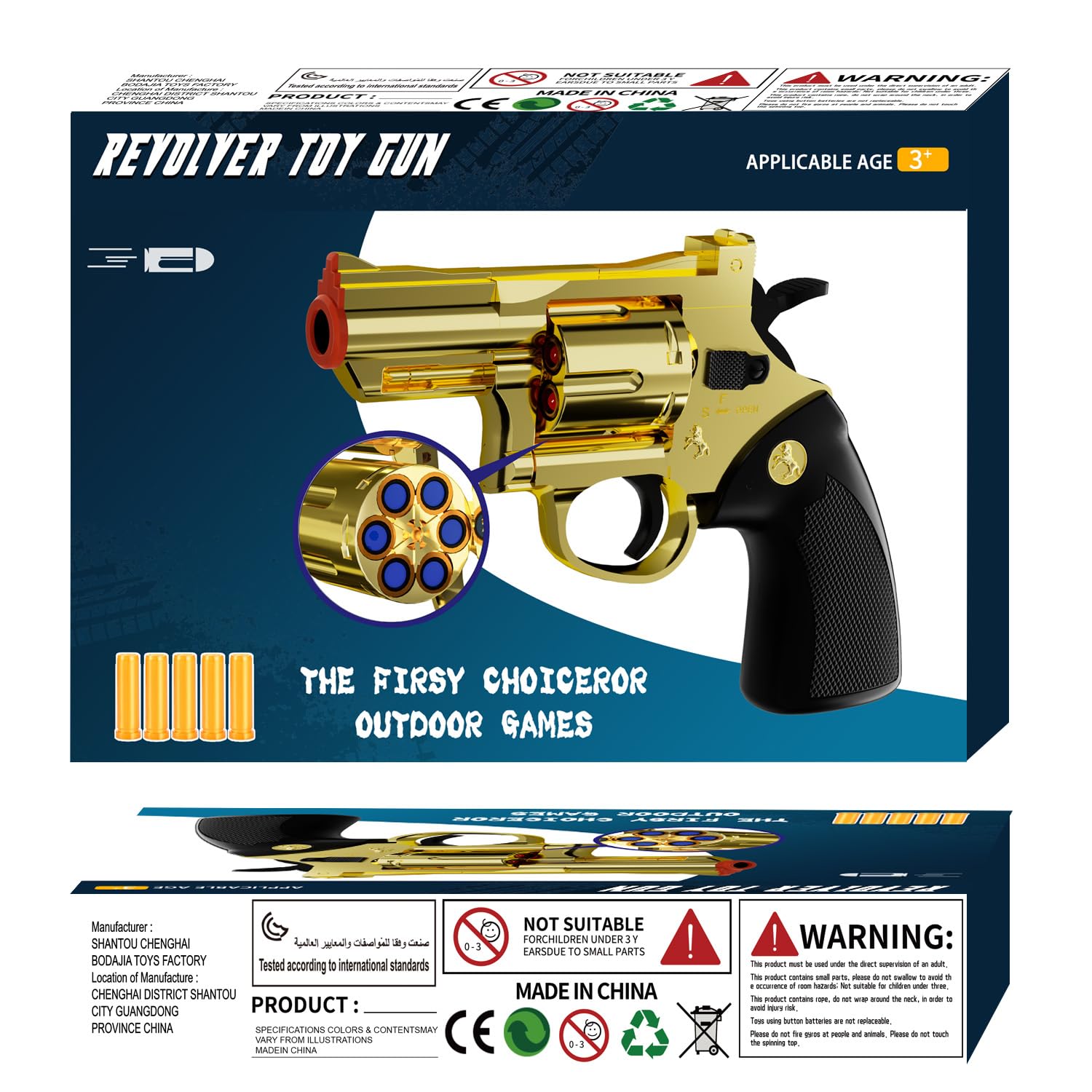 Xuyongjun soft bullets 40-pack for extended pretend play