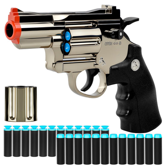 Xuyongjun toy revolver body with electroplated silver finish for durable play