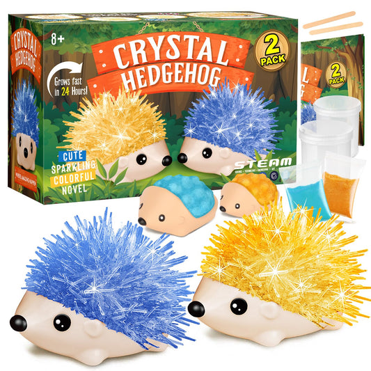 XX Crystal Growing Kit hedgehog blue crystal growth, vivid display for curious kids