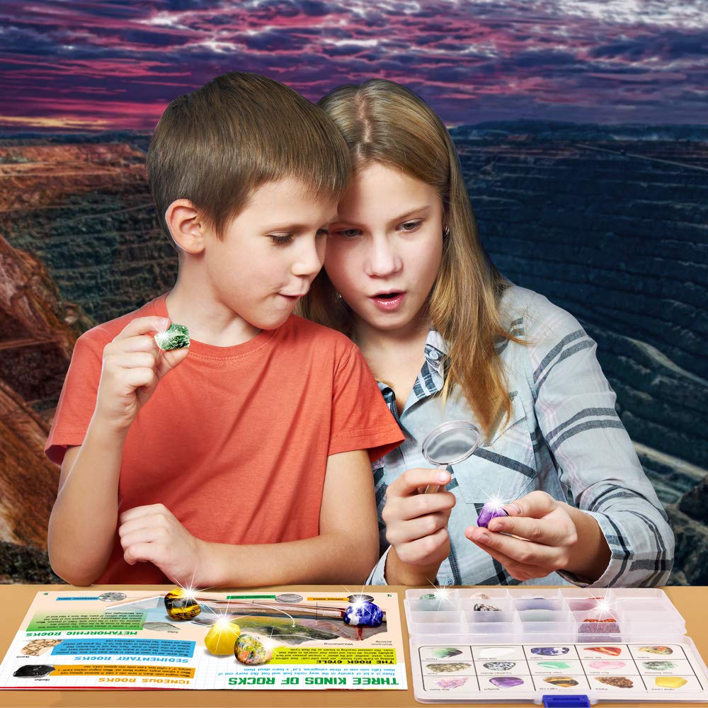 Identification sheet helps kids compare minerals and record observations.
