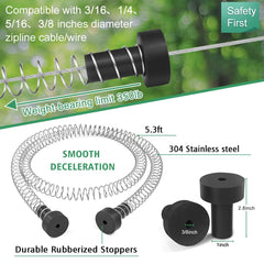XXBEN backyard zipline kit setup for family outdoor fun