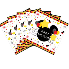 XXDecor red cartoon napkins soft and absorbent for quick cleanup