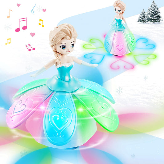 XXMANX princess robot dancing for imaginative play with twinkling lights.