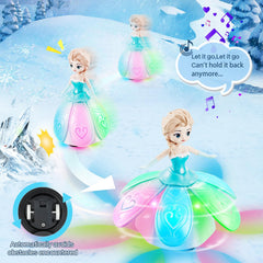 XXMANX princess robot with colorful lights and music for cheerful play.
