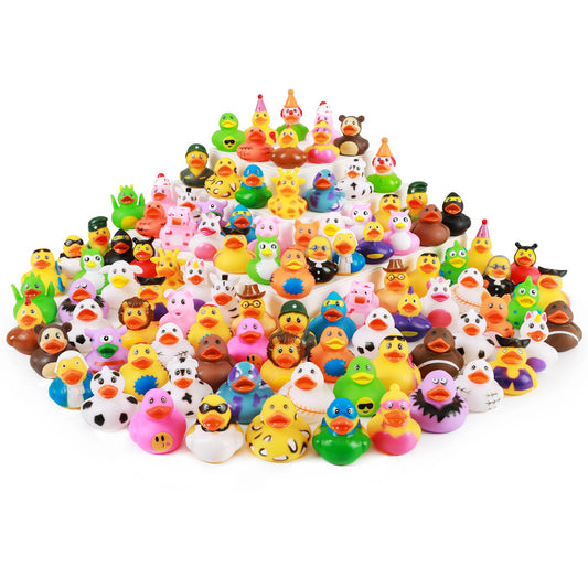 XY-WQ 2.3-inch bulk ducks showcasing colorful designs for pretend play.