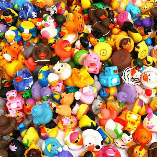 XY-WQ 200-pack rubber ducks assortment for bathtime play and collectability.