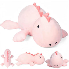 XYG pink dinosaur weighted plush for comforting hugs and sensory soothing.