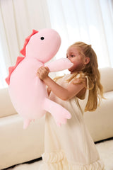 XYG pink dino huggable size ideal for bedtime and naps.