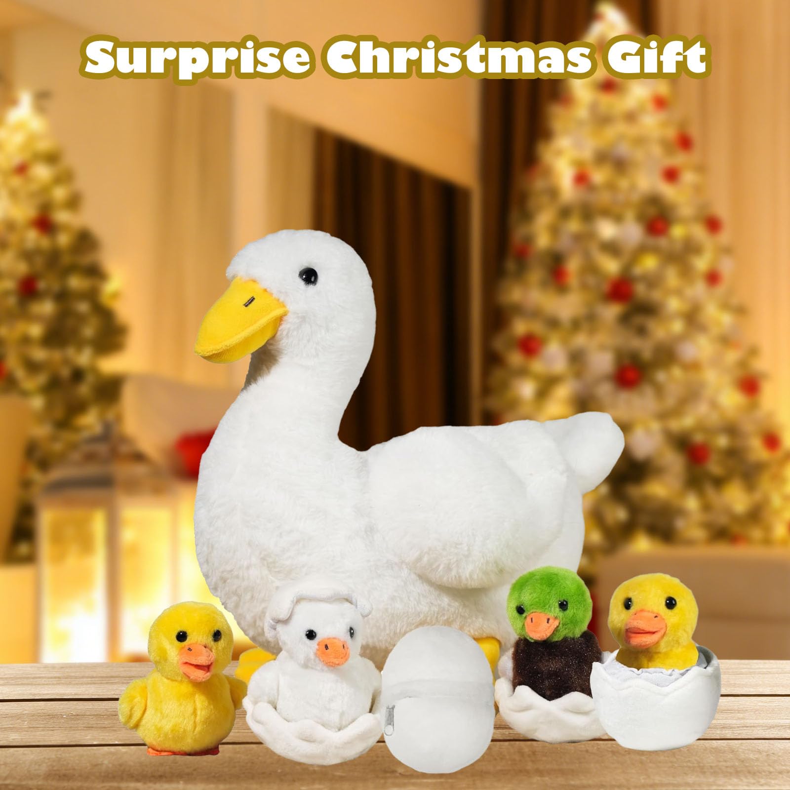 XYHQYB 7 in 1 duck with eggs inside, adds playful nesting detail.