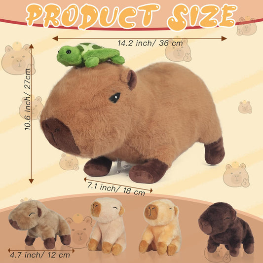 XYHQYB capybara baby plush close-up highlights soft fabric and durable stitching.