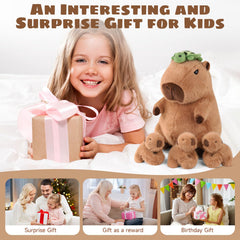 XYHQYB capybara plush gift-ready display for celebrations