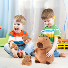 XYHQYB capybara plush imaginative play scene encouraging storytelling