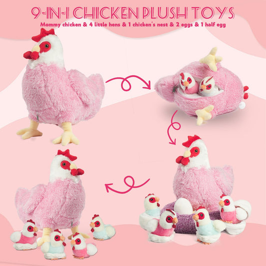 XYHQYB chicken coop plush provides a soft, inviting nook for nest-like play