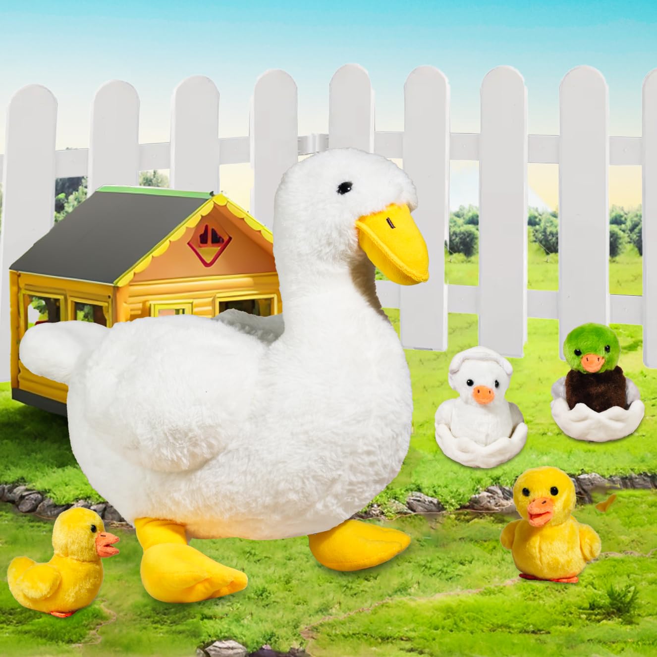 XYHQYB duck plush is machine washable for easy care.