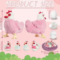XYHQYB egg plush enhances pretend farm setups with a hatch moment