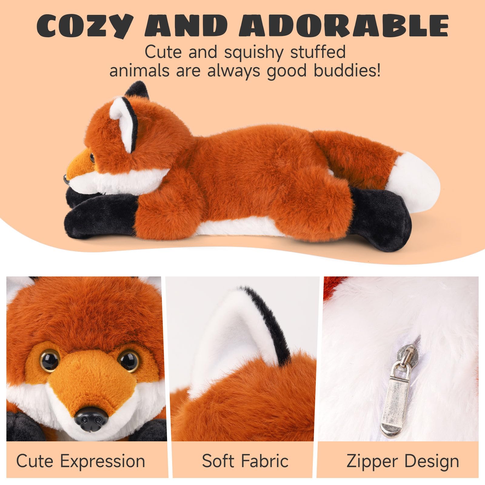 XYHQYB three baby foxes as slap bracelets; wearable fun for kids.
