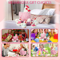 XYHQYB pink chicken stuffed toy brings comforting companionship for bedtime
