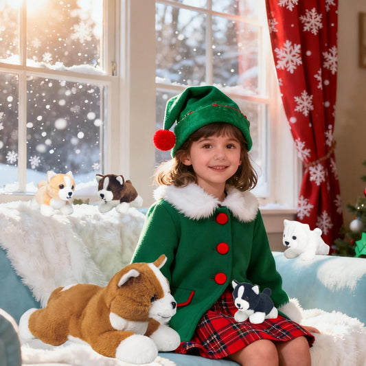 XYHQYB puppies inside zippered pouch add a playful surprise during pretend play