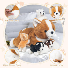 XYHQYB zippered pouch keeps puppies secure for on-the-go play