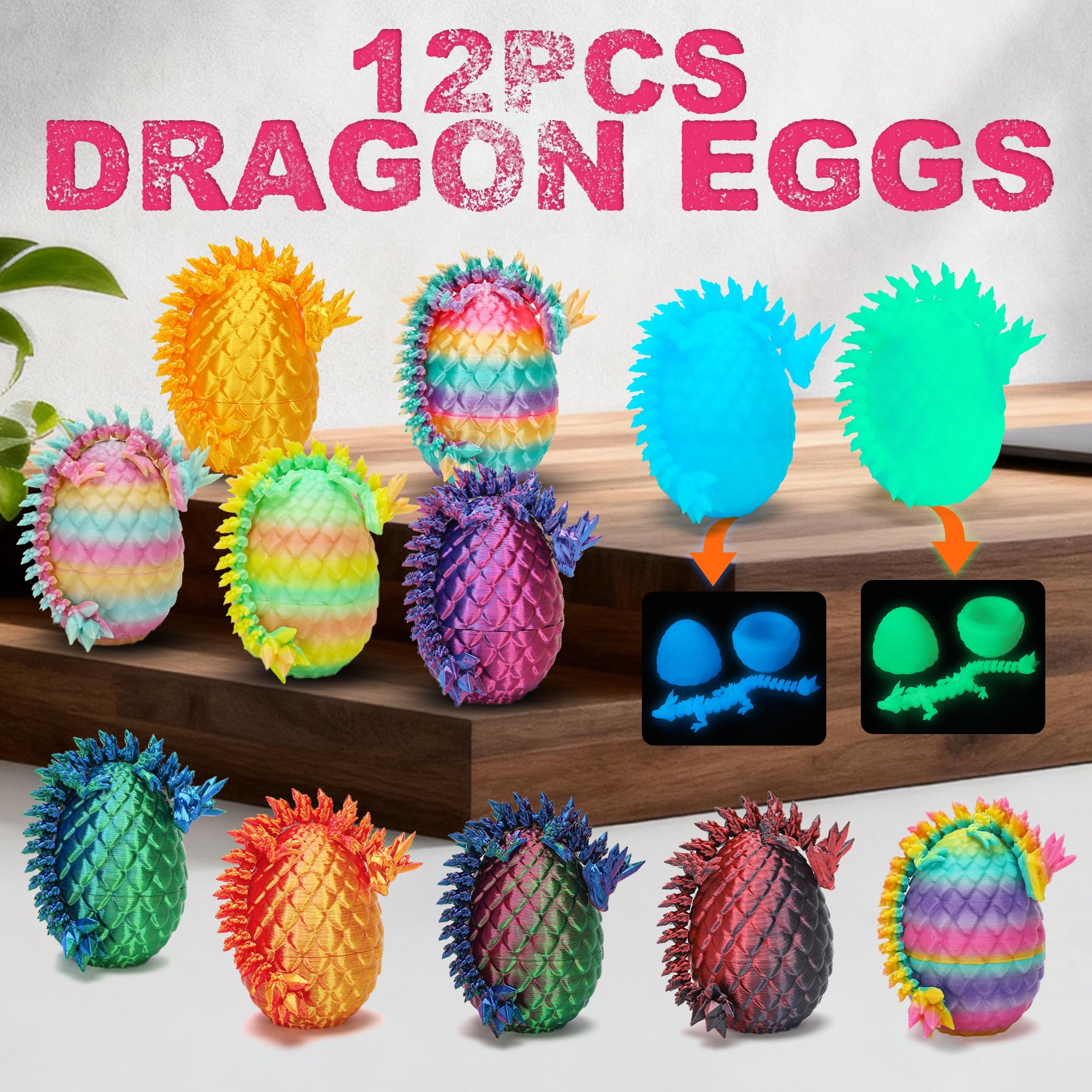 XYICLZU posed dragons create dynamic desk decor and photos