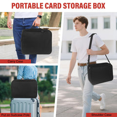 Xykzra card deck bag durable Oxford cloth exterior protects contents