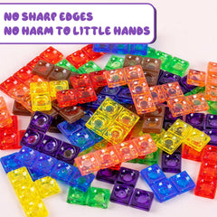 Xylolin ABS plastic blocks are smooth and safe for play
